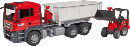Camion à container déposable MAN avec chargeur SCHAFFER – Image 5