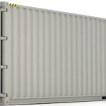 Container 40 pieds, gris