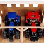 Hangar bois pour 2 tracteurs