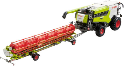 CLAAS Lexion 6900 Moissonneuse batteuse avec coupe blé Vario 930 et chariot de transport – Image 4