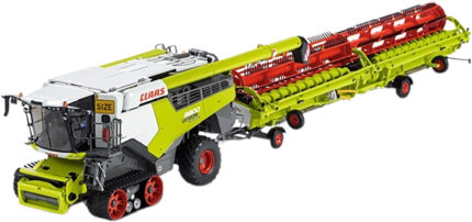 CLAAS Lexion 8800 TT avec barre de coupe Convio 1380 et chariot de transport – Image 3