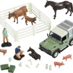Coffret LAND ROVER avec animaux et accessoires