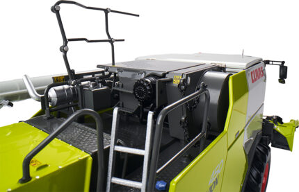 CLAAS Evion 450 Moissonneuse batteuse avec bec à maïs Rovio 4.675 – Image 7