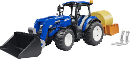 Tracteur NEW HOLLAND T5.120 avec chargeur, caisse portable et accessoires – Image 3