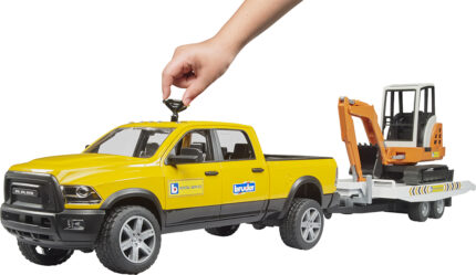 Pick-up DODGE Ram avec remorque et minipelle – Image 8