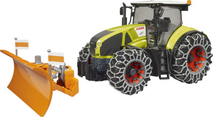 Tracteur CLAAS Axion 950 avec lame à neige et chaine à neige – Image 5