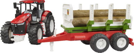 Tracteur ROADMAX avec remorque forestière – Image 3