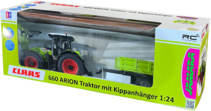 1/24  Trateur CLAAS Arion 660 avec remorque, Radio-commandé 2,4 GHz – Image 5