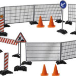 Accessoires de chantier, barrières, panneaux, cones ...