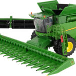 JOHN DEERE S680 Moissonneuse batteuse sur roues jumelées avec 2 barres de coupe